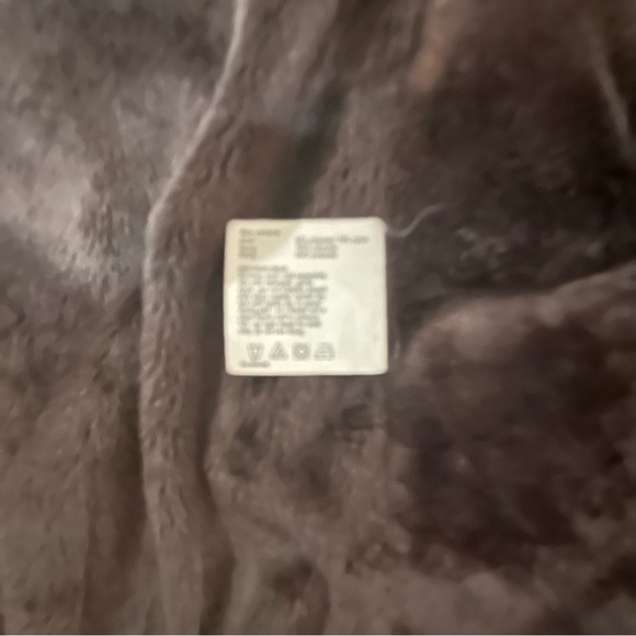 Esprit Y2K brown puffer vest pockets high neck, hidden hood, button/zip close, M - Picture 15 of 16